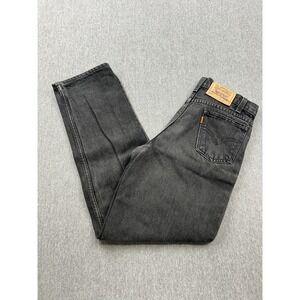 Vintage Levi's 550 Orange Tab Relaxed Fit Regular Jeans Women's‎ 25x28 Black
